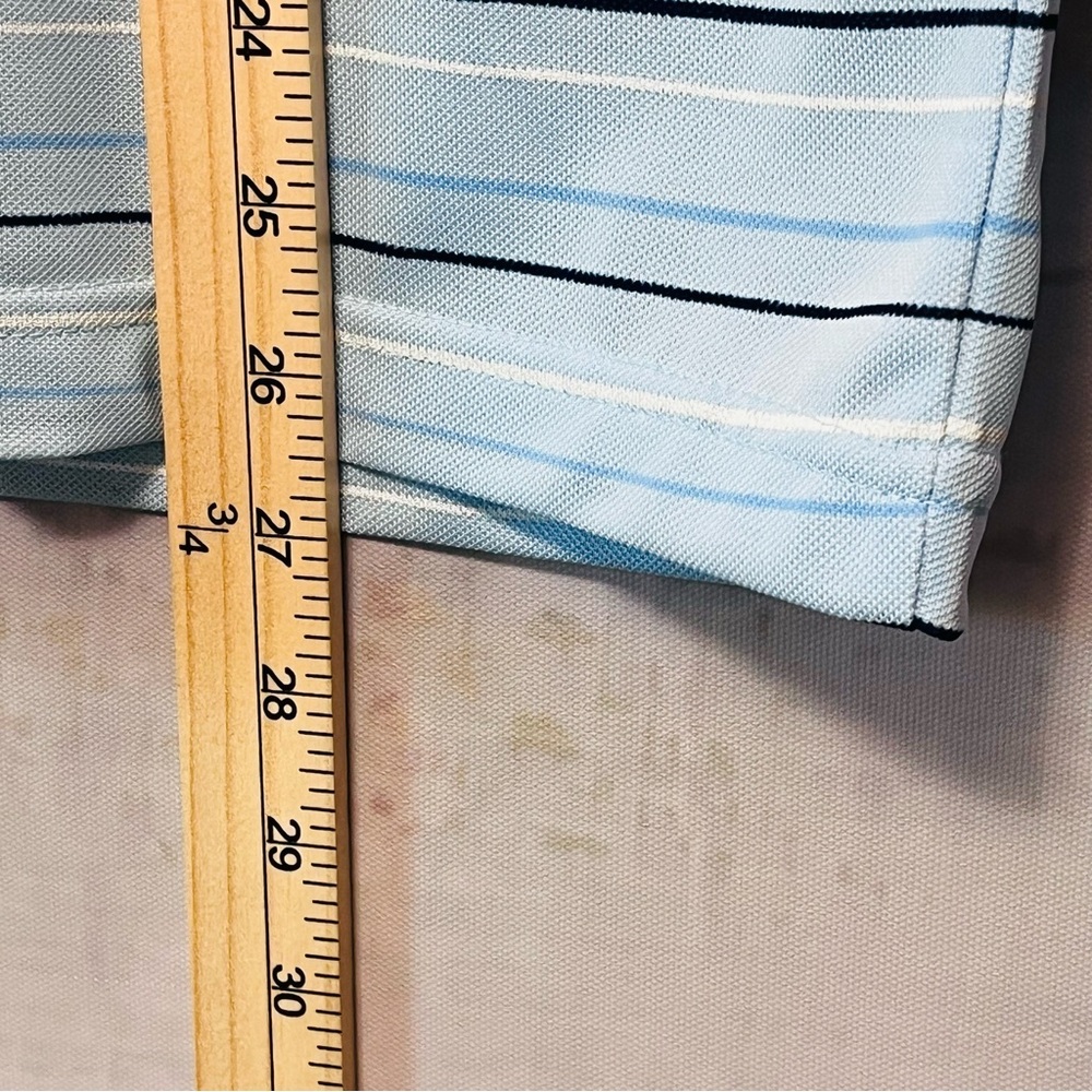 Vtg PAUL SMITH London Golf Polo Shirt Blue Stripe Cotton Short Sleeve Men Size M - Picture 11 of 12